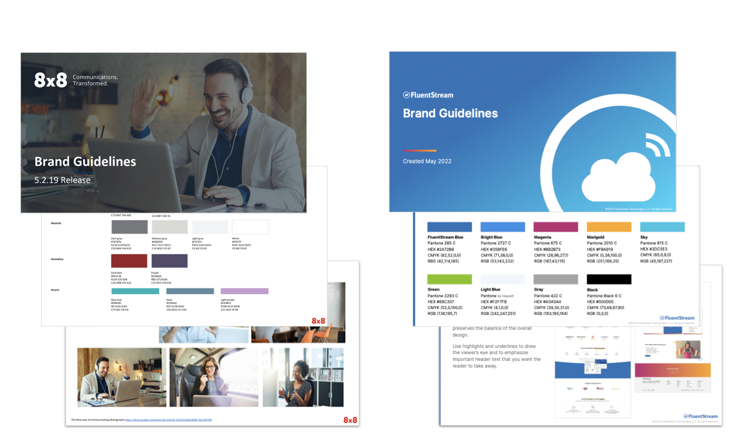 Uplevel brands with brand guidelines, templates, messaging framework and style guide